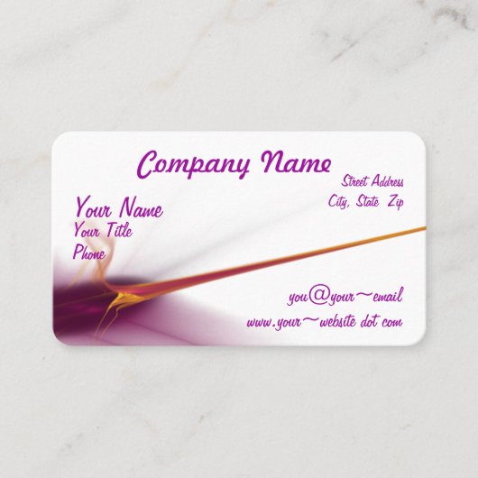 Diagonal Gold Blast Artwork Visitenkarte (Vorderseite)