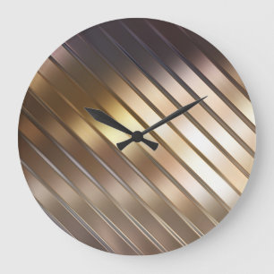 Diagonal golden abstrakten eleganten Hintergrund. Große Wanduhr
