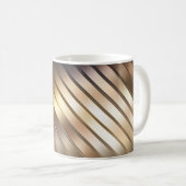 Diagonal golden abstrakten eleganten Hintergrund. Kaffeetasse (VorderseiteRechts)
