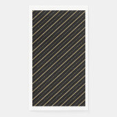 Diagonal Golden Lines Serviette (Vorderseite)