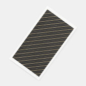 Diagonal Golden Lines Serviette (Ecke)