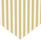 Diagonal golden yellow and white stripes pattern kurzer tischläufer (Ecke)