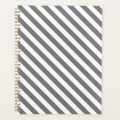 Diagonal gray and white stripes pattern planer (Vorderseite)