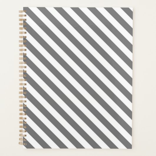 Diagonal gray and white stripes pattern planer (Vorderseite)