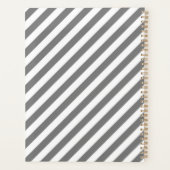 Diagonal gray and white stripes pattern planer (Rückseite)