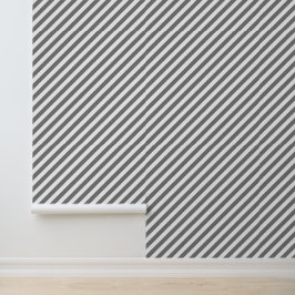 Diagonal gray and white stripes pattern tapete
