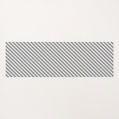 Diagonal gray and white stripes pattern yogamatte (Rückseite (Horizontal))