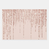 Diagonal Gray Silver Glitzer Gradient Ombre Geschenkpapier Set (Vorderseite 3)