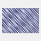 Diagonal griechisches Schlüsselmuster und Hintergr Geschenkpapier Set (Vorderseite 3)
