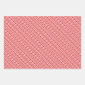 Diagonal griechisches Schlüsselmuster und Hintergr Geschenkpapier Set (Vorderseite)