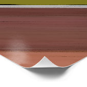 Diagonal grün und braun Abstrakt Poster (Ecke)
