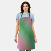 Diagonal grün und rosa schürze (Getragen)