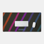 Diagonal Happy Rainbow Schreibtischunterlage (Tastatur & Maus)