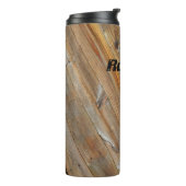 Diagonal-Holzplanks *Personalize* Thermosbecher (Nach links gedreht)