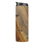 Diagonal-Holzplanks *Personalize* Thermosbecher (Nach rechts gedreht)