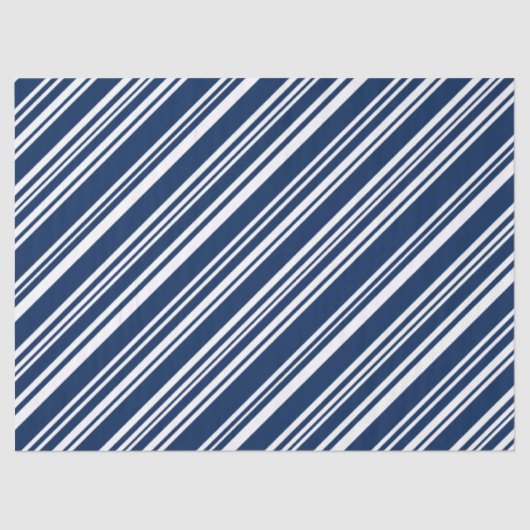 Diagonal-Indigostreifen Seidenpapier (Vorderseite)