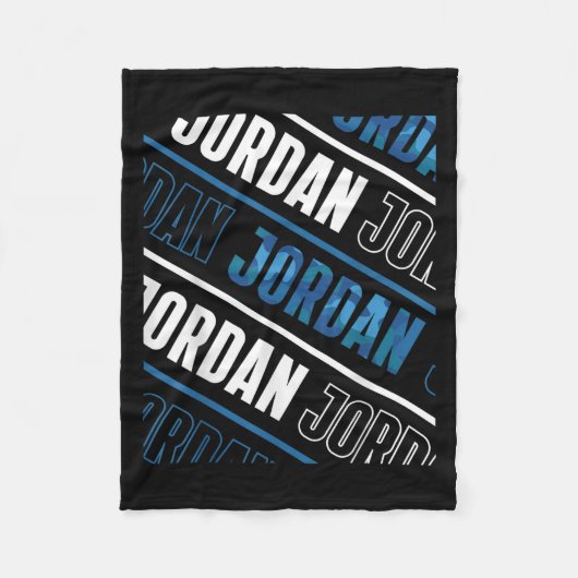 Diagonal Jordan Pattern Camouflage Pattern Blue Ca Fleecedecke (Vorderseite)