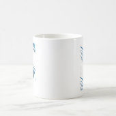 Diagonal Jordan Pattern Camouflage Pattern Blue Ca Kaffeetasse (Mittel)