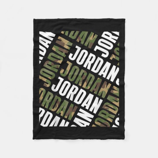 Diagonal Jordan Pattern Camouflage Pattern Camoufl Fleecedecke (Vorderseite)