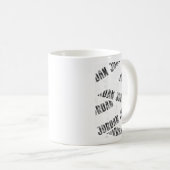 Diagonal Jordan Pattern Camouflage Pattern G Camou Kaffeetasse (VorderseiteRechts)