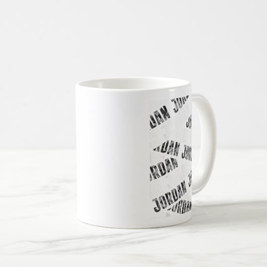 Diagonal Jordan Pattern Camouflage Pattern G Camou Kaffeetasse (VorderseiteRechts)