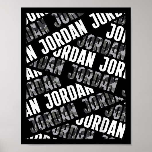 Diagonal Jordan Pattern Camouflage Pattern G Camou Poster (Vorne)