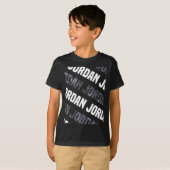 Diagonal Jordan Pattern Design Geschenk Gray Camou T-Shirt (Vorne ganz)