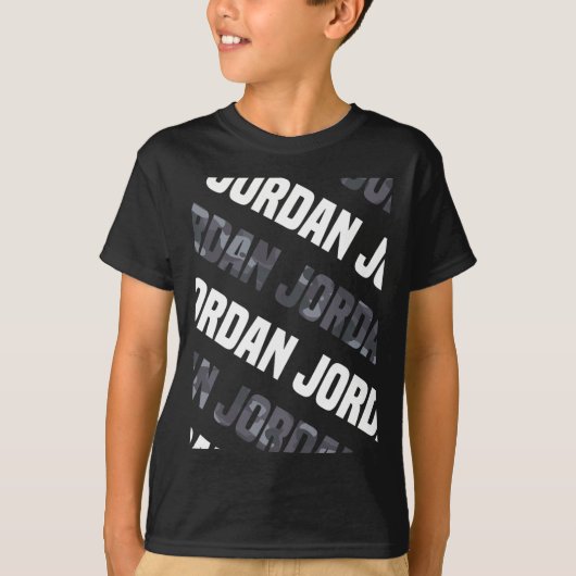 Diagonal Jordan Pattern Design Geschenk Gray Camou T-Shirt (Vorderseite)