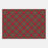 Diagonal Karierte Papierummantelung Geschenkpapier Set (Vorderseite 2)