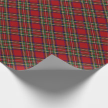 Diagonal Kariertes Design Wrapping Paper Roll