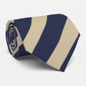 Diagonal-Krawatte der Marine und des Goldes Krawatte (Gerollt)