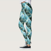 Diagonal-KupferBlätter Leggings (Links)