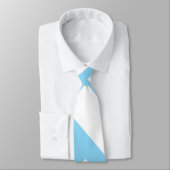 Diagonal Light Blue Krawatte (Gebunden)