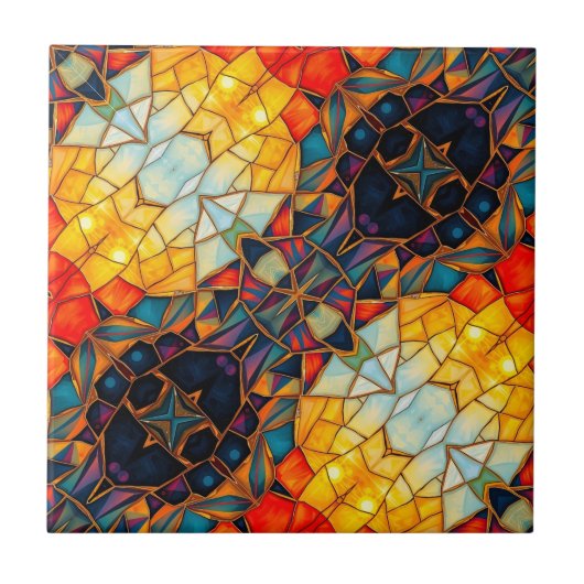 Diagonal Lila Fliese (Vorderseite)