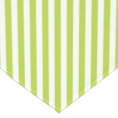 Diagonal lime green and white stripes pattern kurzer tischläufer (Ecke)
