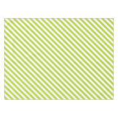 Diagonal lime green and white stripes pattern tischdecke (Vorderseite (Horizontal))