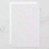 Diagonal Lines Briefpapier (Vorne/Hinten)