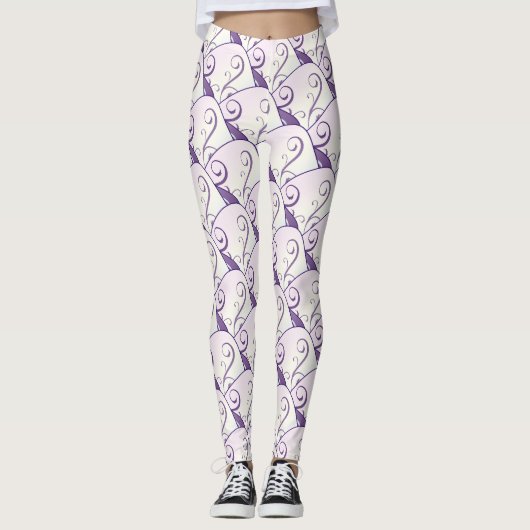 Diagonal-Mardi-Gras-Masken Thunder_Cove Leggings (Vorderseite)