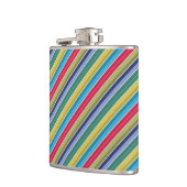 Diagonal, mehrfarbig, stylish gestreift flachmann (Links)