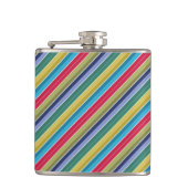 Diagonal, mehrfarbig, stylish gestreift flachmann (Vorderseite)