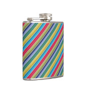 Diagonal, mehrfarbig, stylish gestreift flachmann (Rechts)