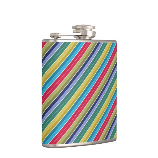 Diagonal, mehrfarbig, stylish gestreift flachmann (Rechts)