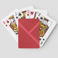 Diagonal Modern Red Playing Cards - individuell ei