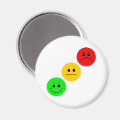 Diagonal Moody Stoplight Sans Stripe Magnet (Vorderseite/Rückseite)