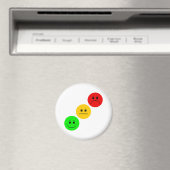 Diagonal Moody Stoplight Sans Stripe Magnet (In Situ (Geschirrspüler))