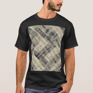 Diagonal-Mosaikgitter: Neutrale geometrische Form T-Shirt