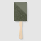 Diagonal Moss Green Custom Event Fan Fächer (Vorderseite)