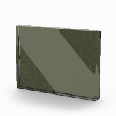 Diagonal Moss Green Custom Foto Block (Rechts)