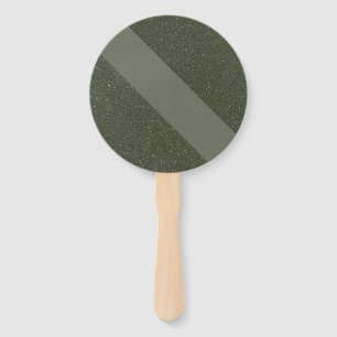 Diagonal Moss Green Custom Hand Fan Fächer