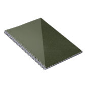Diagonal Moss Green Custom Notebook Notizblock (Rechte Seite)